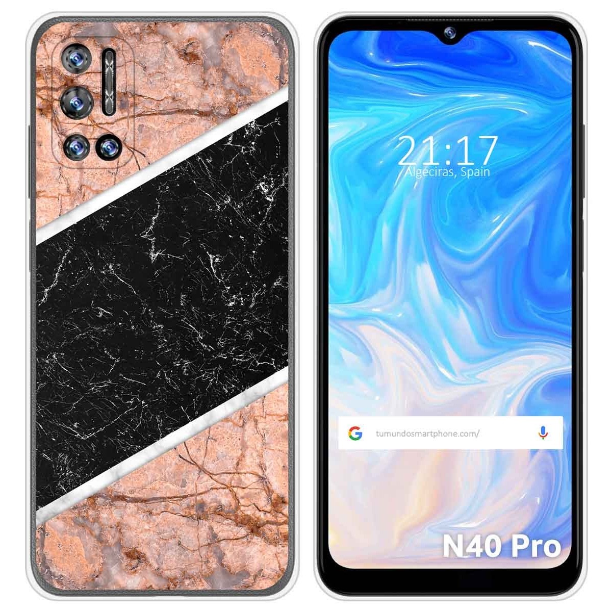 Funda Silicona para Doogee N40 Pro diseño Mármol 07 Dibujos