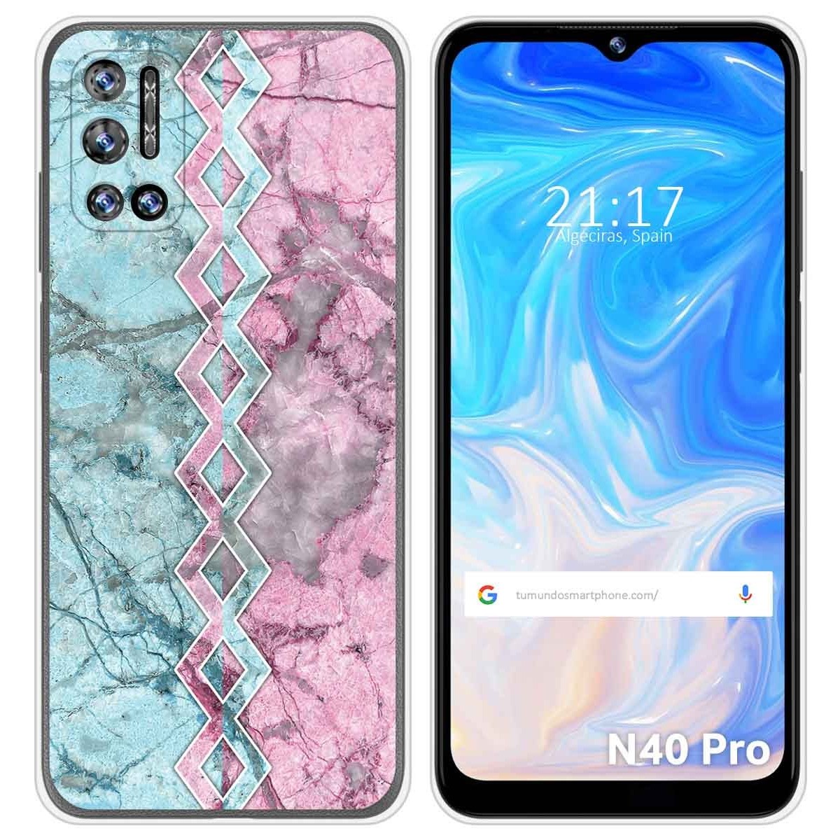 Funda Silicona para Doogee N40 Pro diseño Mármol 08 Dibujos