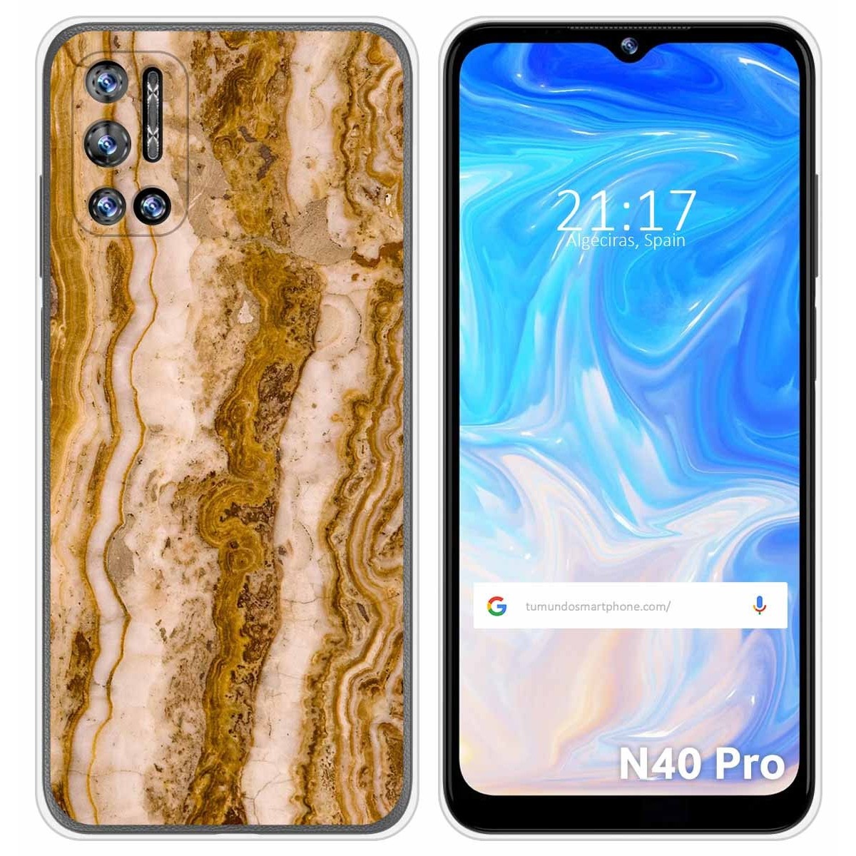 Funda Silicona para Doogee N40 Pro diseño Mármol 10 Dibujos