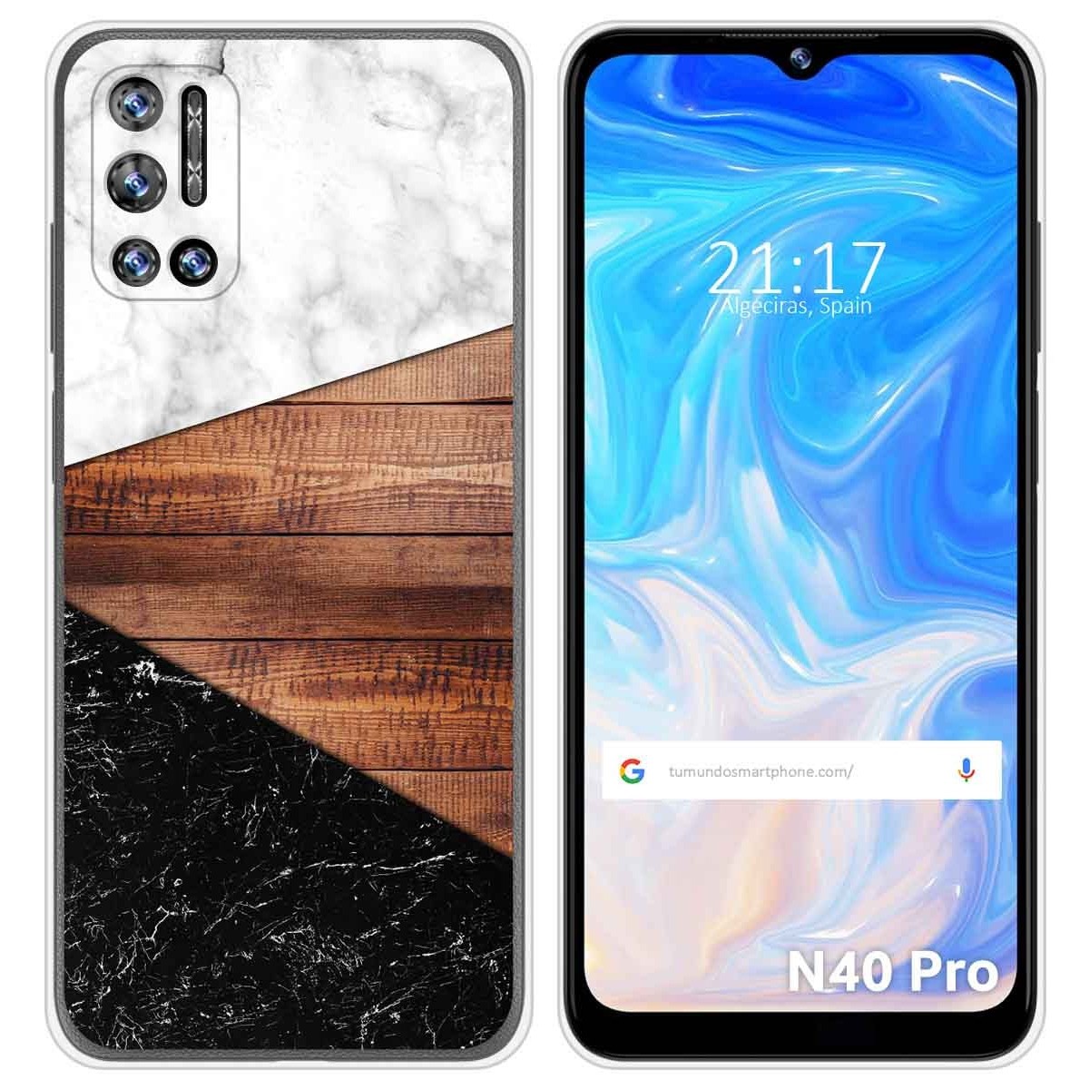 Funda Silicona para Doogee N40 Pro diseño Mármol 11 Dibujos