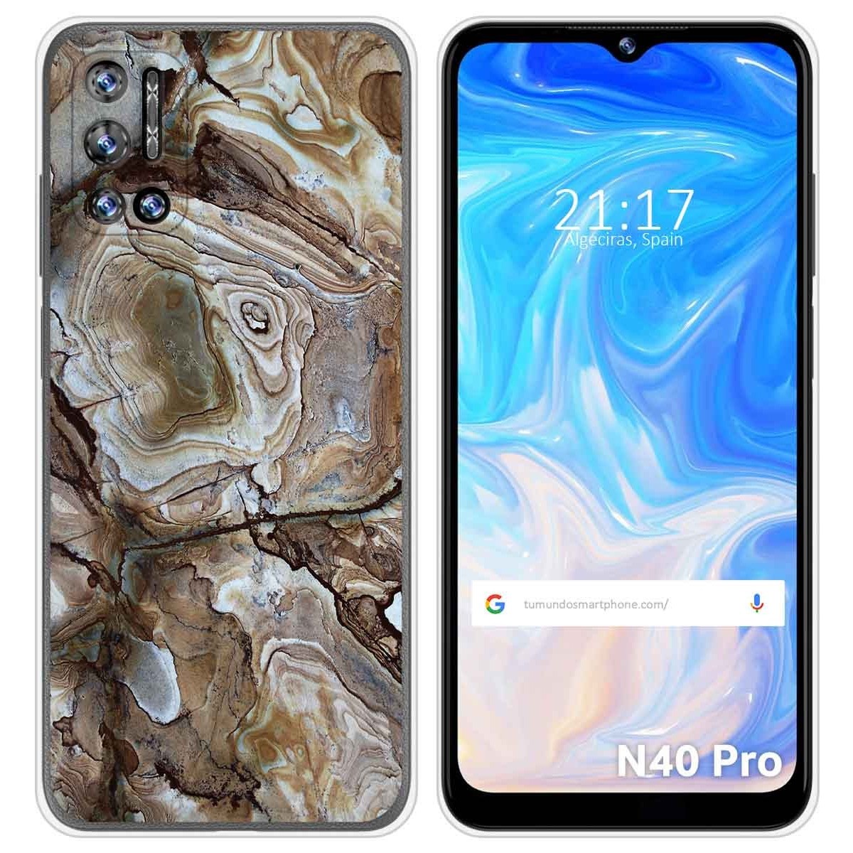 Funda Silicona para Doogee N40 Pro diseño Mármol 14 Dibujos