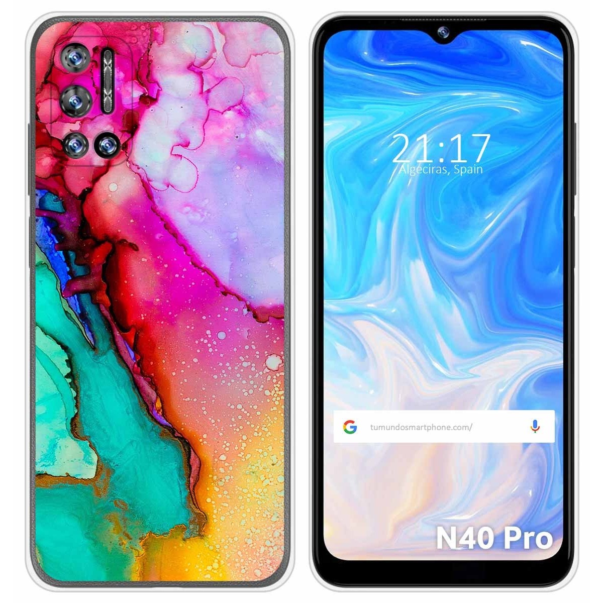 Funda Silicona para Doogee N40 Pro diseño Mármol 15 Dibujos