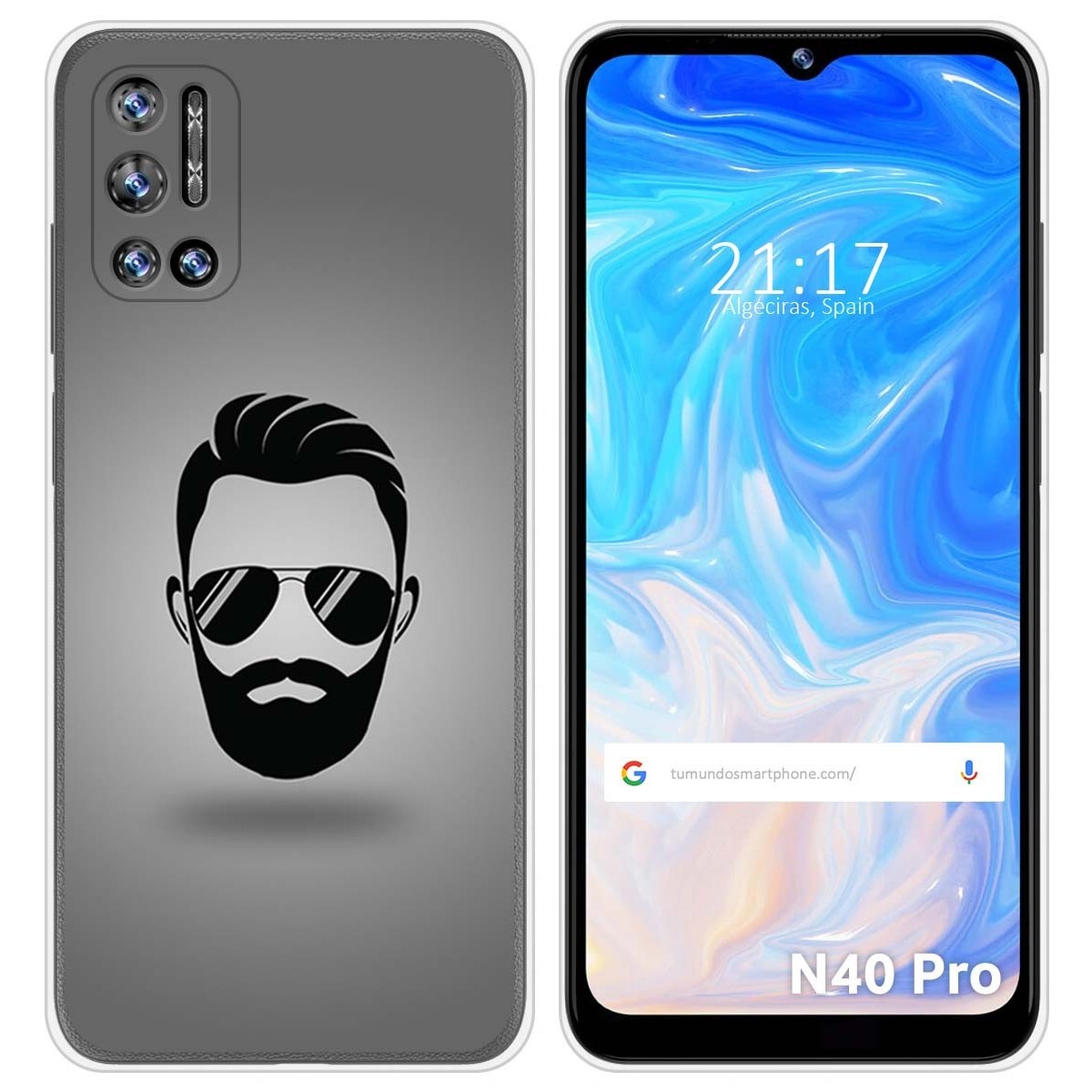 Funda Silicona para Doogee N40 Pro diseño Barba Dibujos