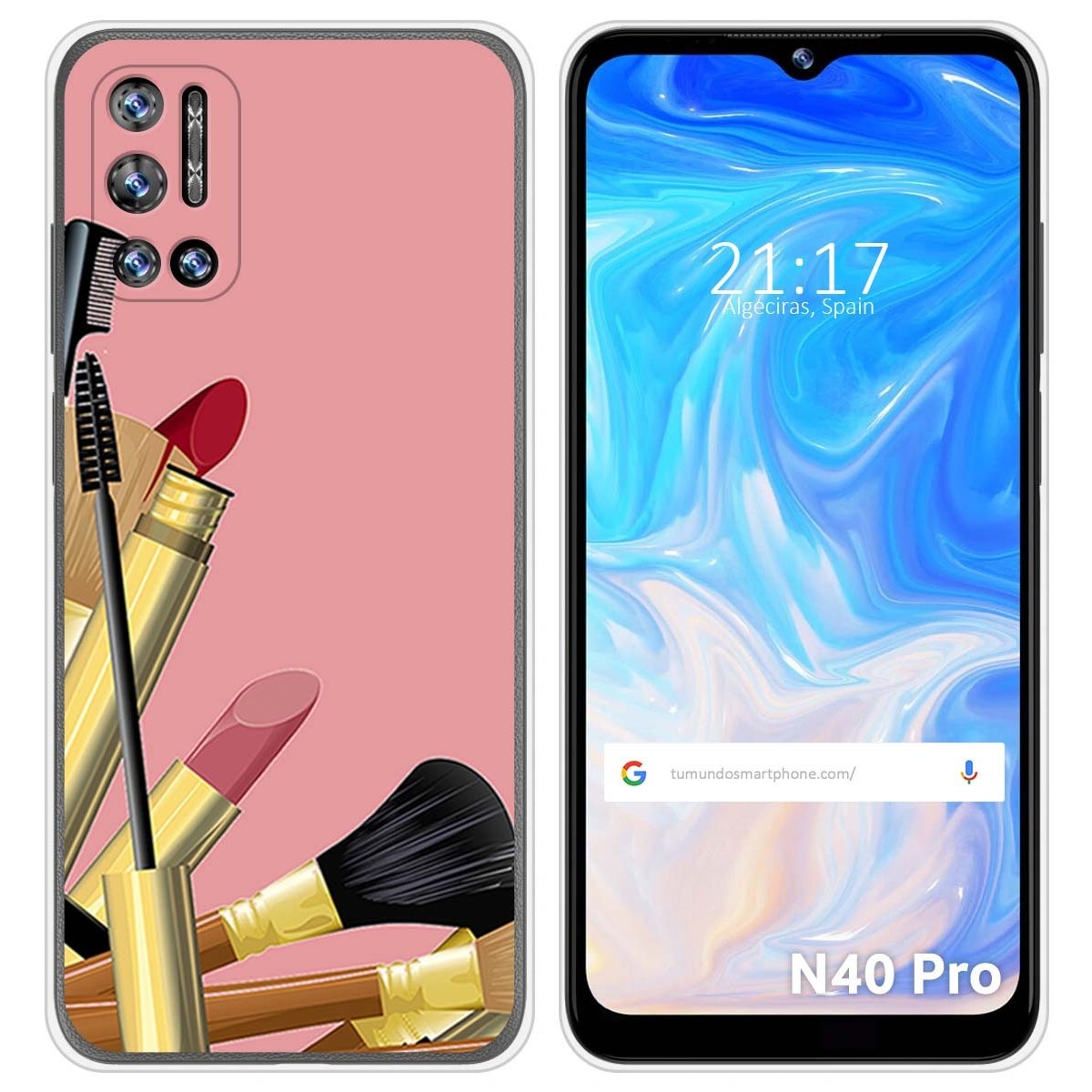 Funda Silicona para Doogee N40 Pro diseño Brochas Dibujos