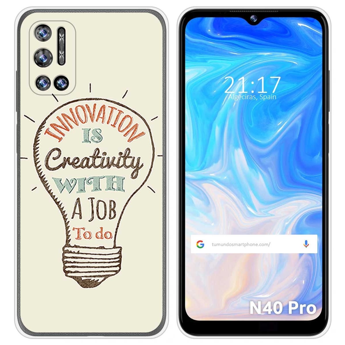 Funda Silicona para Doogee N40 Pro diseño Creativity Dibujos