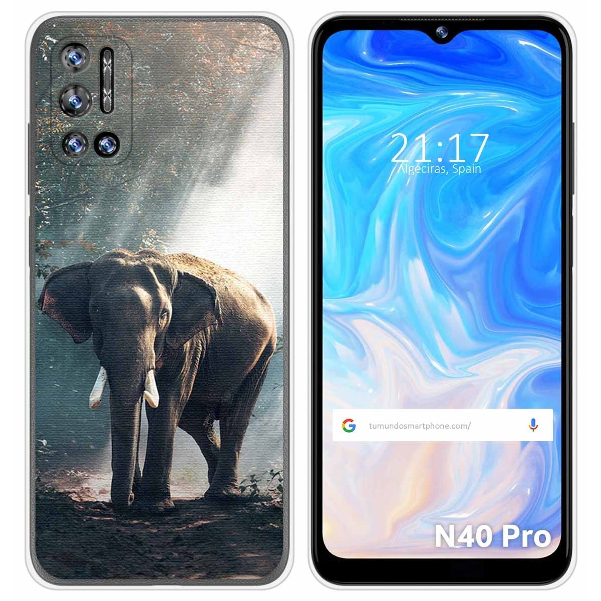 Funda Silicona para Doogee N40 Pro diseño Elefante Dibujos