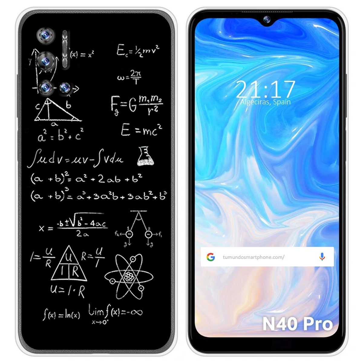 Funda Silicona para Doogee N40 Pro diseño Formulas Dibujos