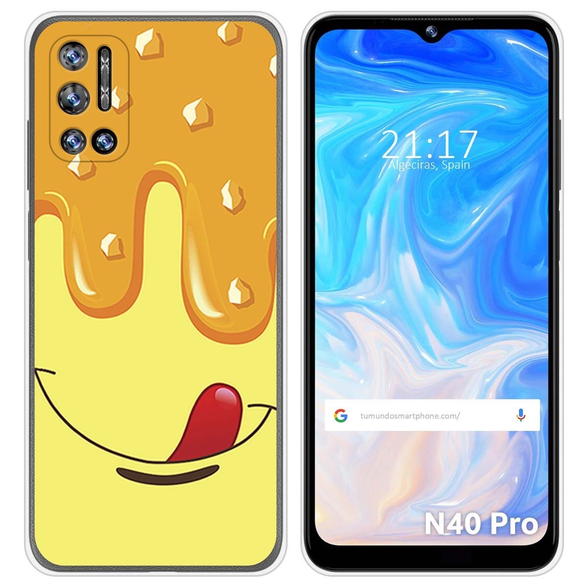 Funda Silicona para Doogee N40 Pro diseño Helado Vainilla Dibujos