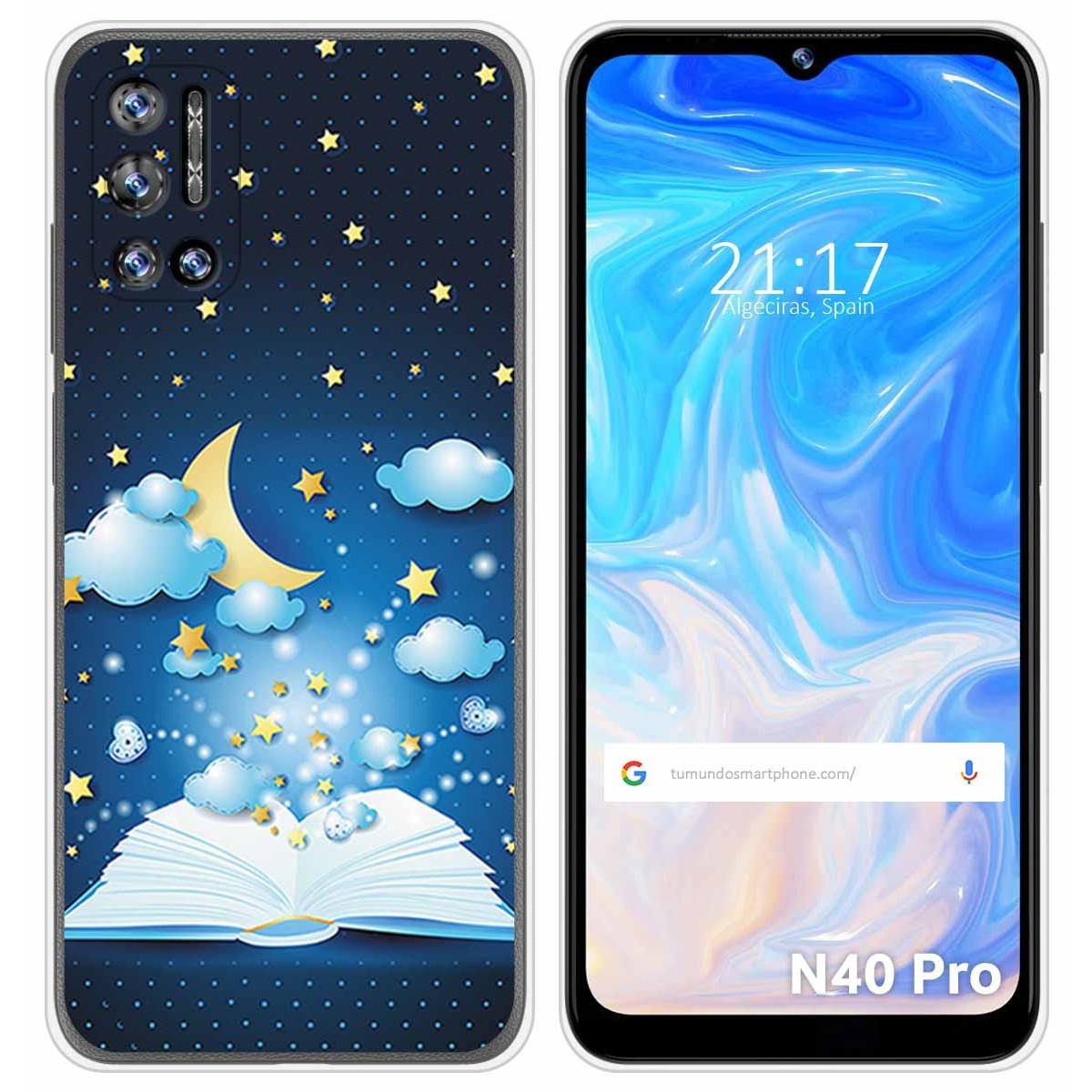 Funda Silicona para Doogee N40 Pro diseño Libro Cuentos Dibujos