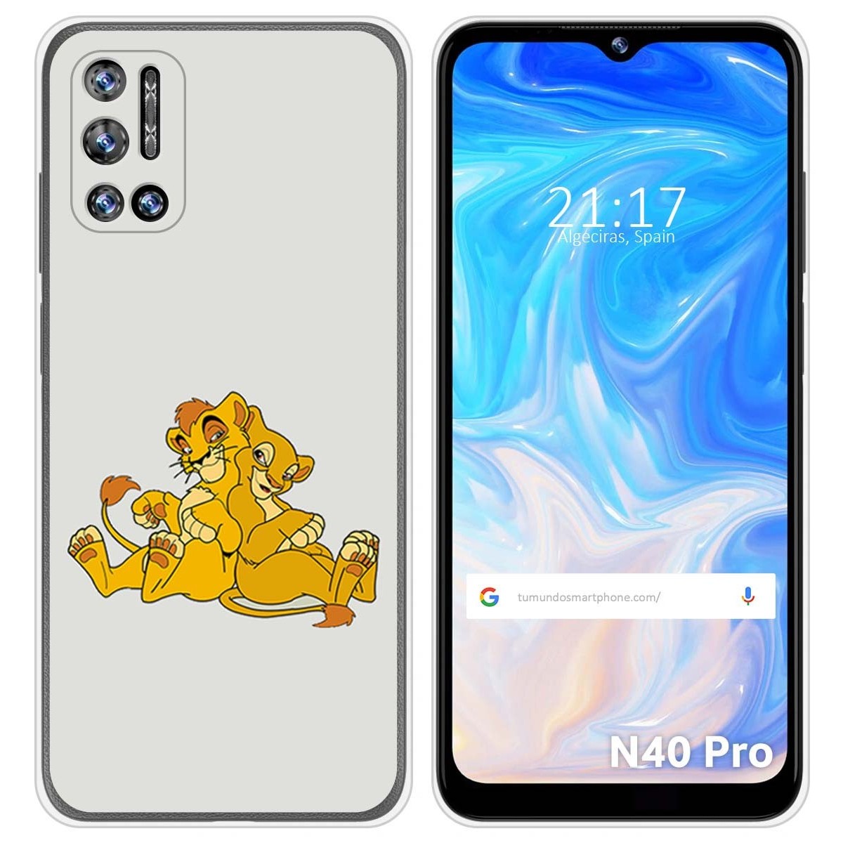 Funda Silicona para Doogee N40 Pro diseño Leones Dibujos