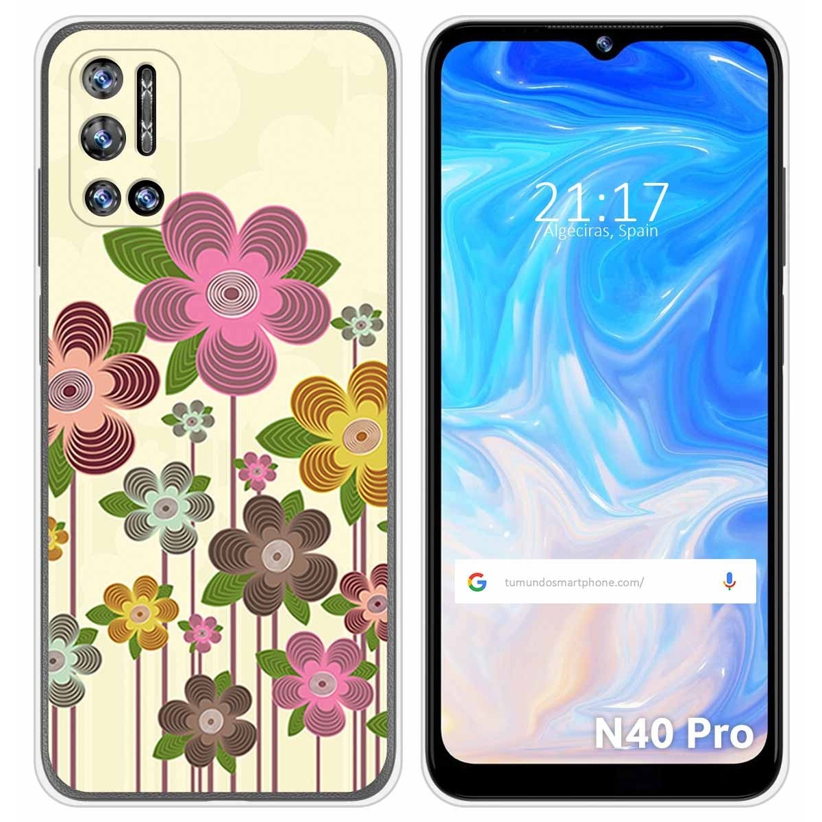 Funda Silicona para Doogee N40 Pro diseño Primavera En Flor Dibujos