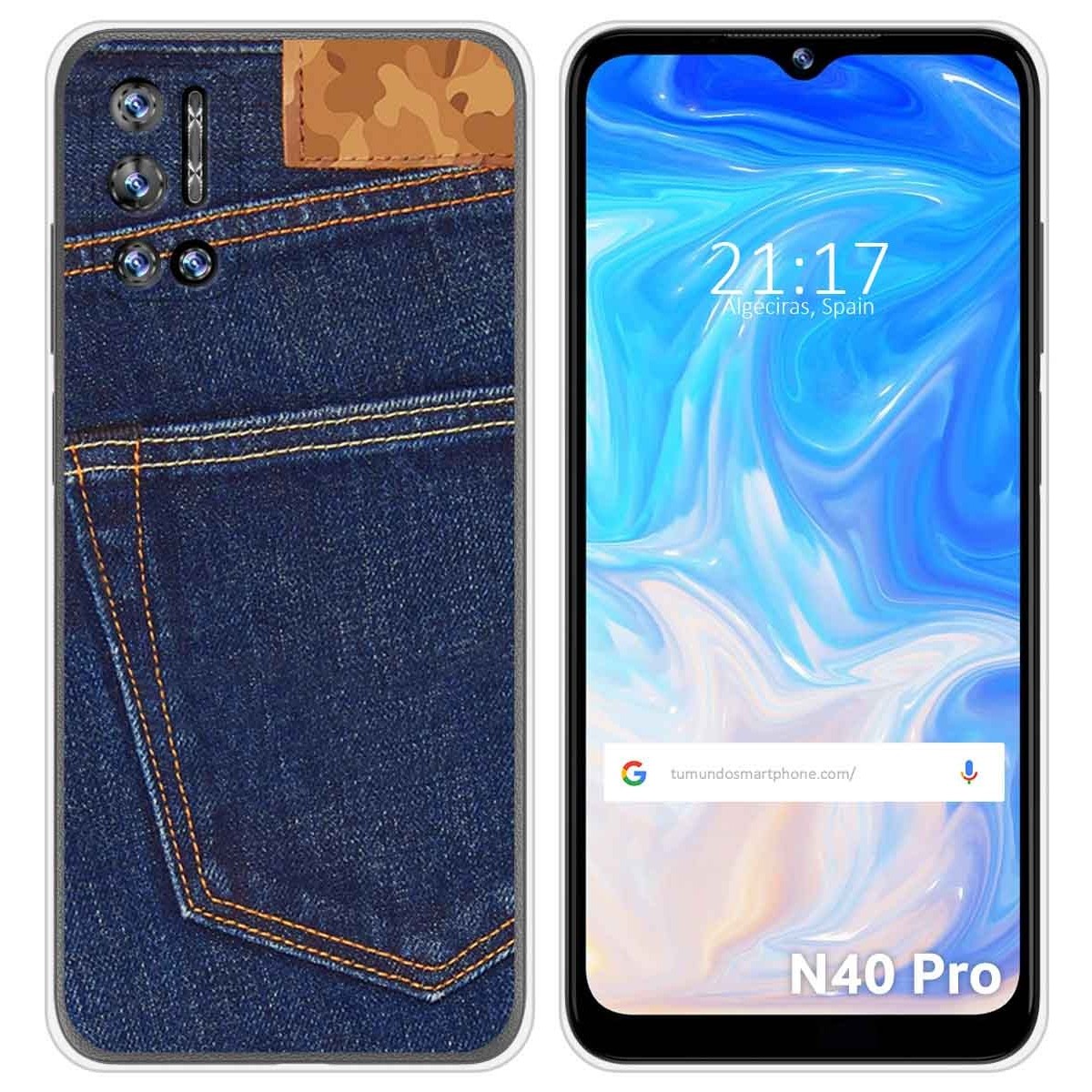 Funda Silicona para Doogee N40 Pro diseño Vaquero Dibujos