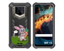 Funda Silicona Transparente para Oukitel WP15 diseño Conejo Dibujos