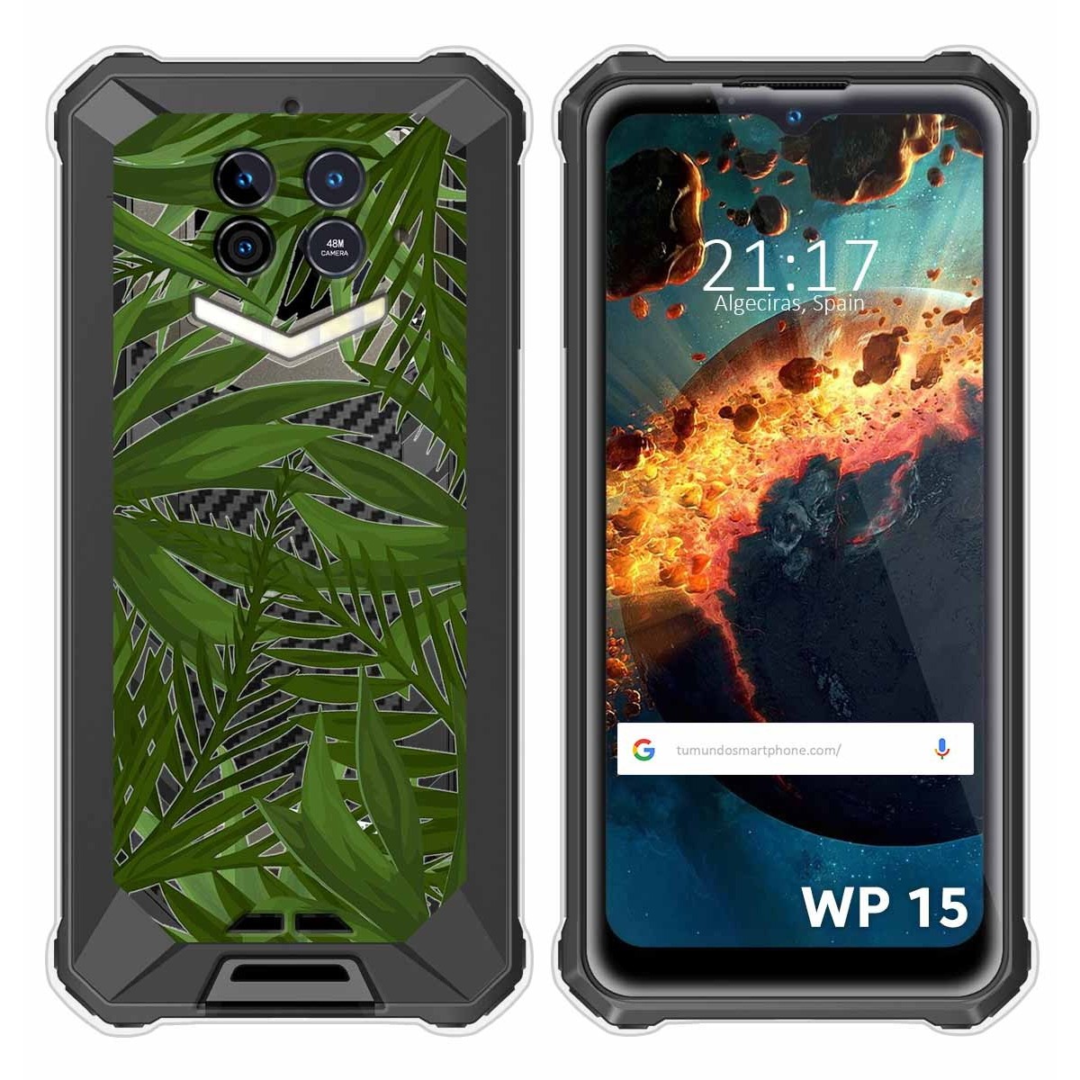 Funda Silicona Transparente para Oukitel WP15 diseño Jungla Dibujos