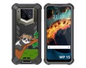 Funda Silicona Transparente para Oukitel WP15 diseño Panda Dibujos