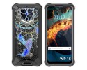 Funda Silicona Transparente para Oukitel WP15 diseño Plumas Dibujos