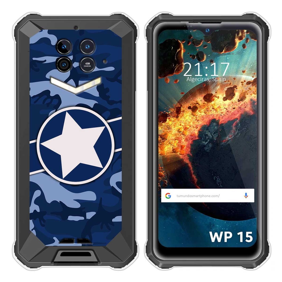 Funda Silicona para Oukitel WP15 diseño Camuflaje 03 Dibujos