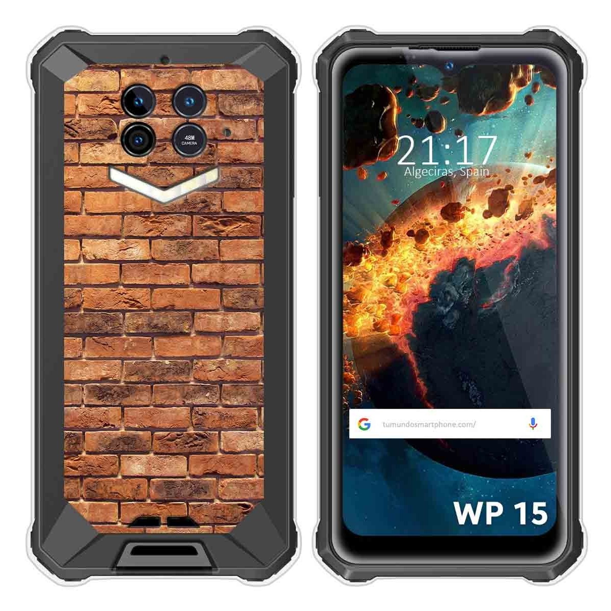 Funda Silicona para Oukitel WP15 diseño Ladrillo 04 Dibujos