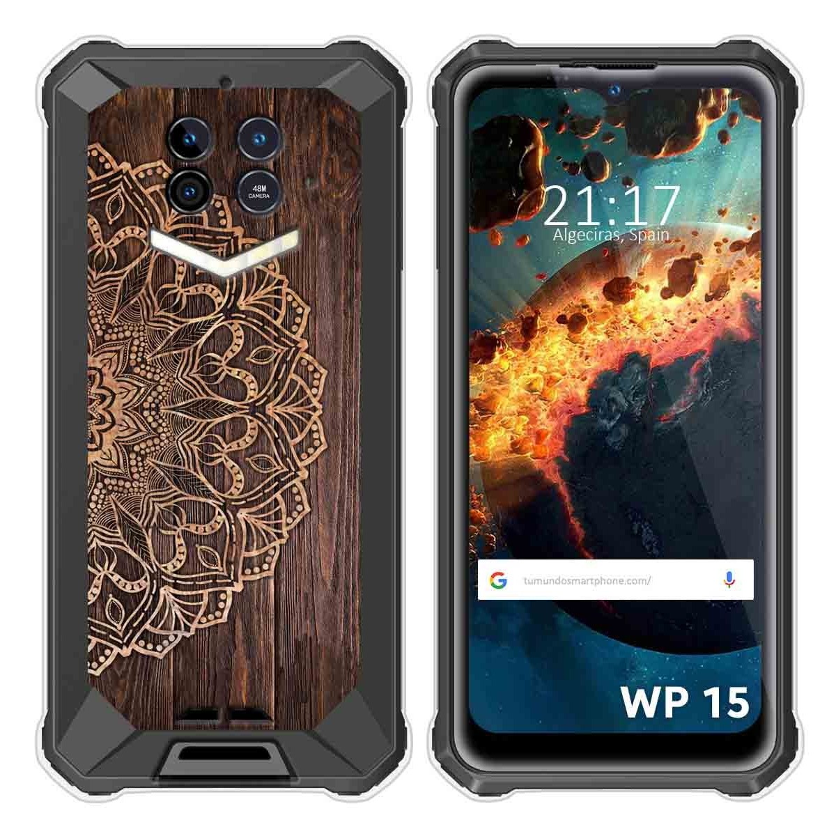 Funda Silicona para Oukitel WP15 diseño Madera 06 Dibujos