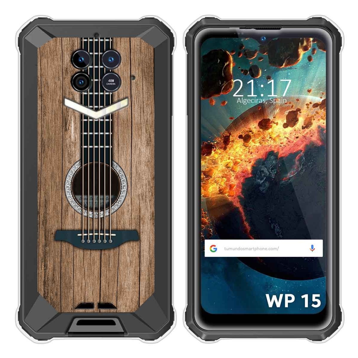 Funda Silicona para Oukitel WP15 diseño Madera 11 Dibujos