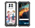 Funda Silicona para Oukitel WP15 diseño Café Dibujos