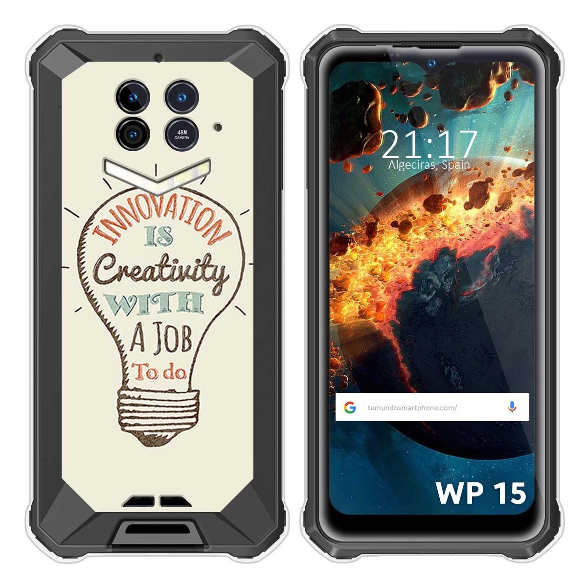 Funda Silicona para Oukitel WP15 diseño Creativity Dibujos