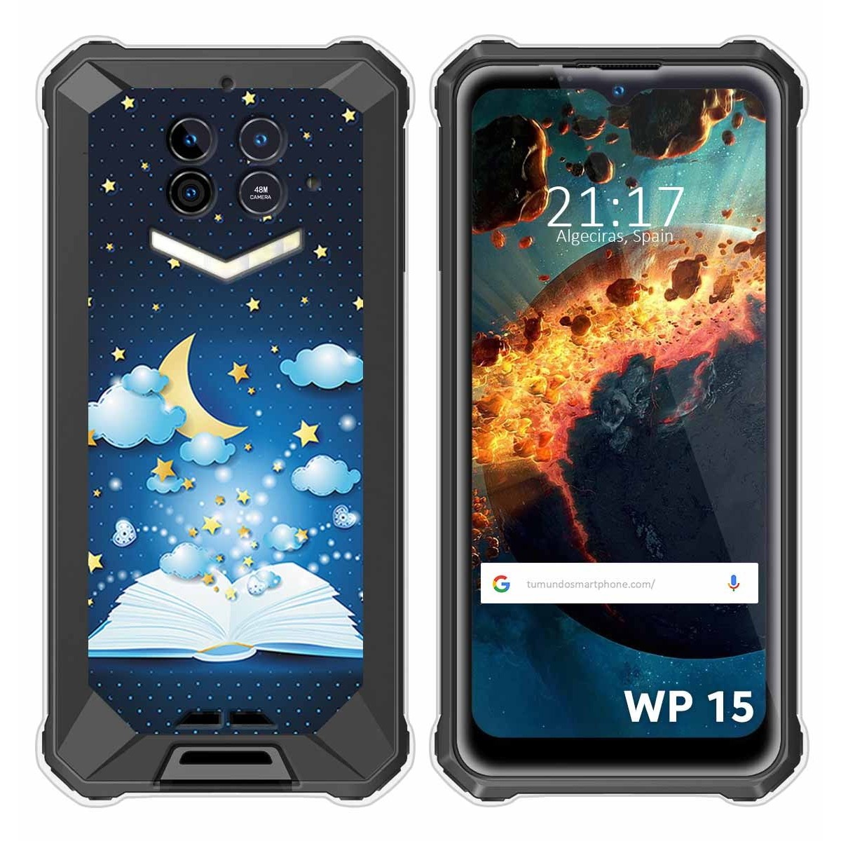 Funda Silicona para Oukitel WP15 diseño Libro Cuentos Dibujos