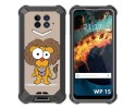 Funda Silicona para Oukitel WP15 diseño Leon Dibujos