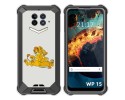 Funda Silicona para Oukitel WP15 diseño Leones Dibujos