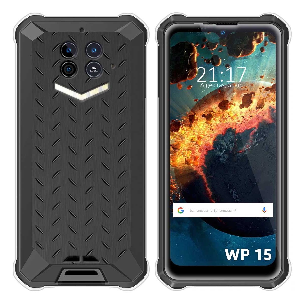 Funda Silicona para Oukitel WP15 diseño Metal Dibujos