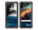 Funda Silicona para Oukitel WP15 diseño Ojo Dibujos