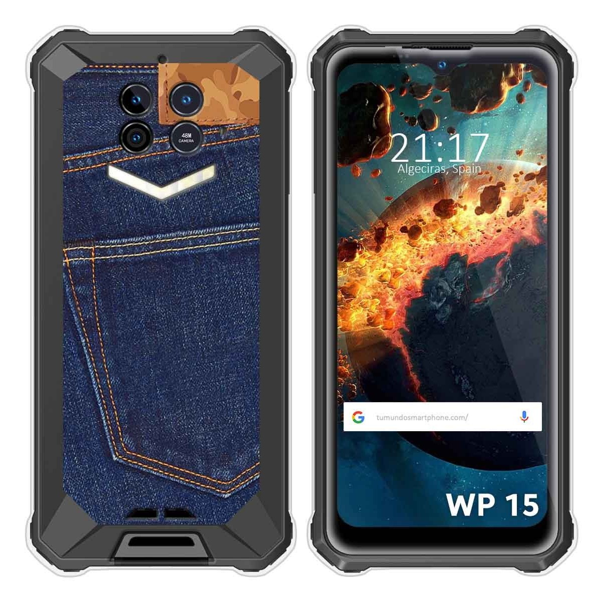 Funda Silicona para Oukitel WP15 diseño Vaquero Dibujos