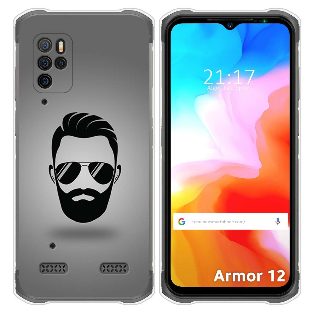 Funda Silicona para Ulefone Armor 12 5G diseño Barba Dibujos