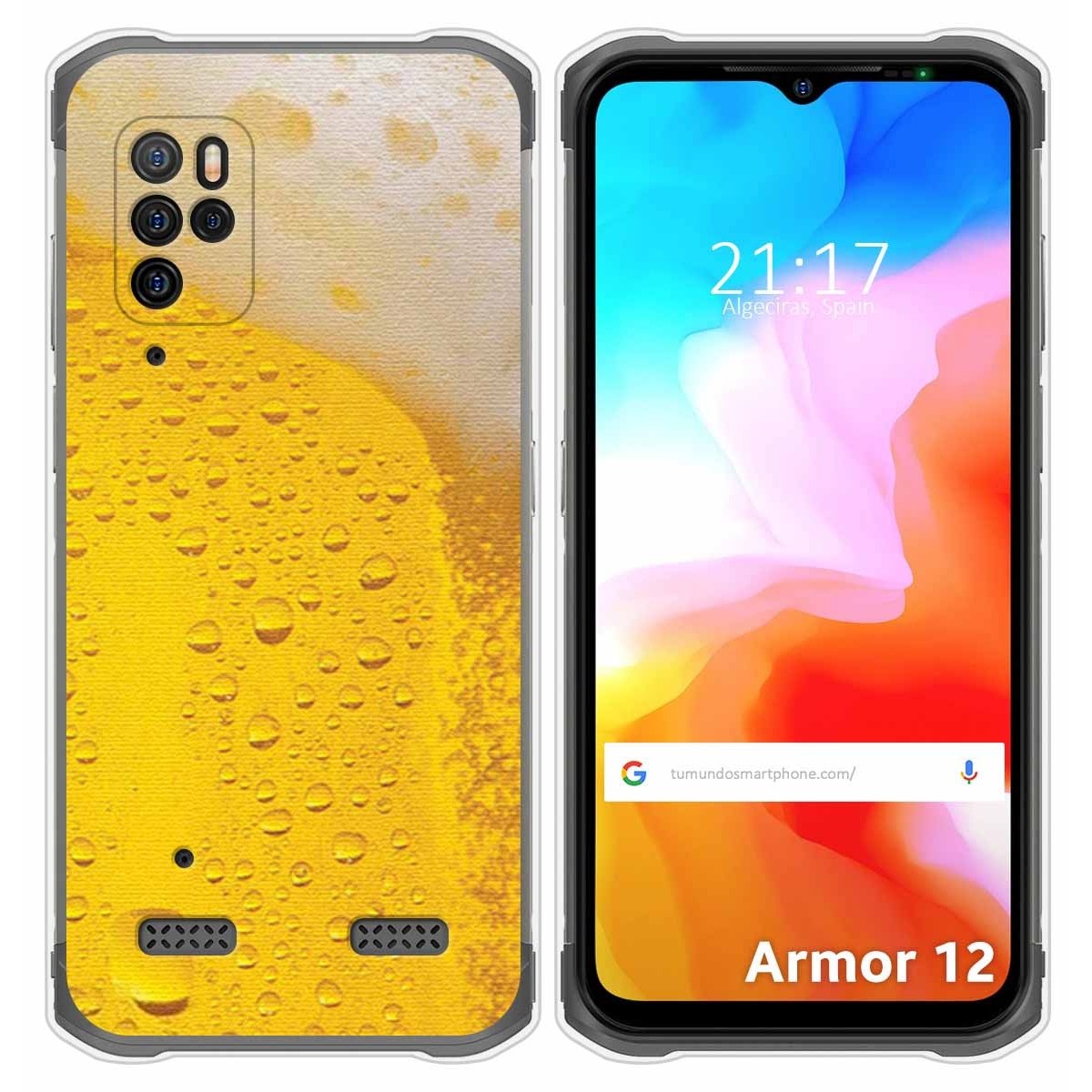 Funda Silicona para Ulefone Armor 12 5G diseño Cerveza Dibujos