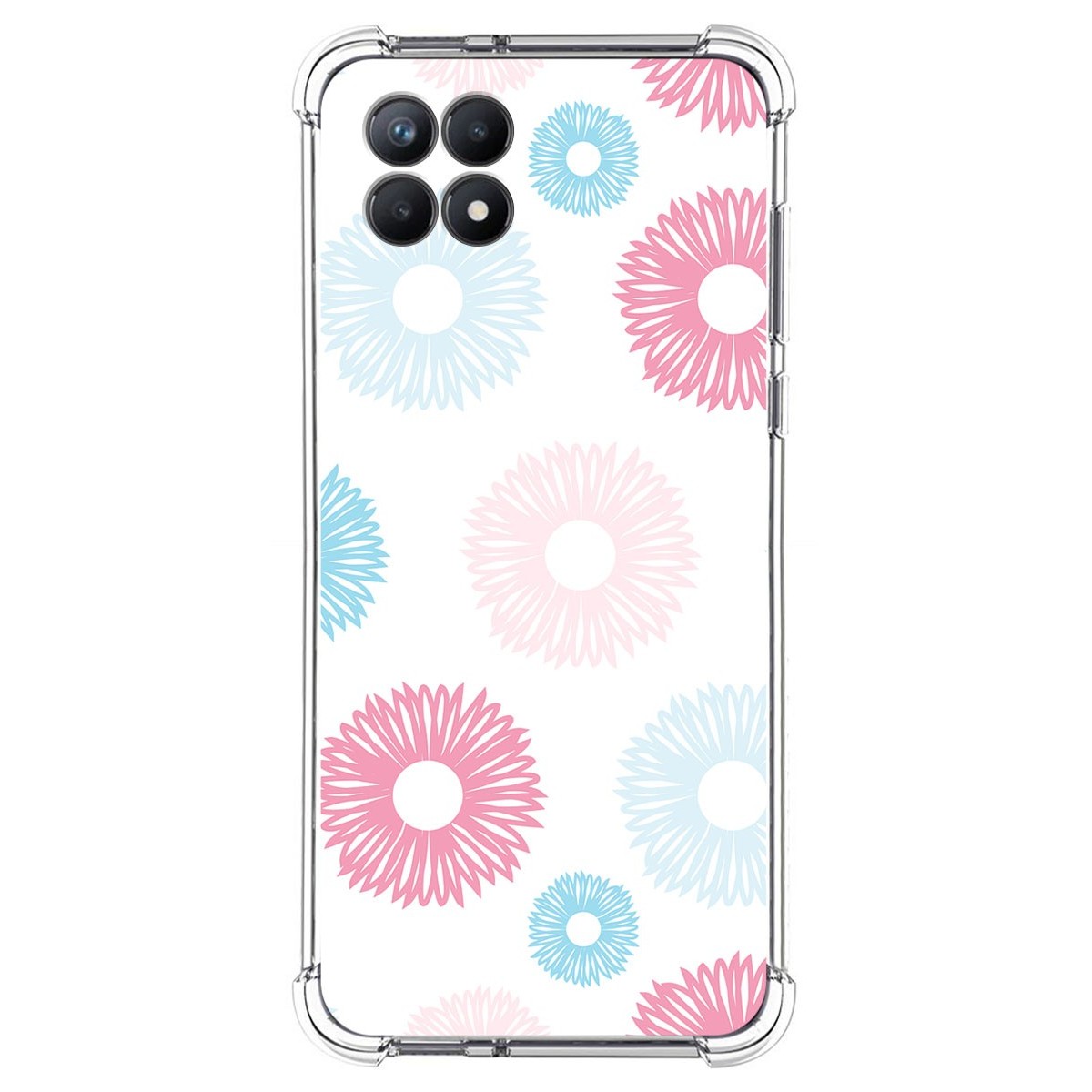 Funda Silicona Antigolpes para Realme 8i diseño Flores 06 Dibujos