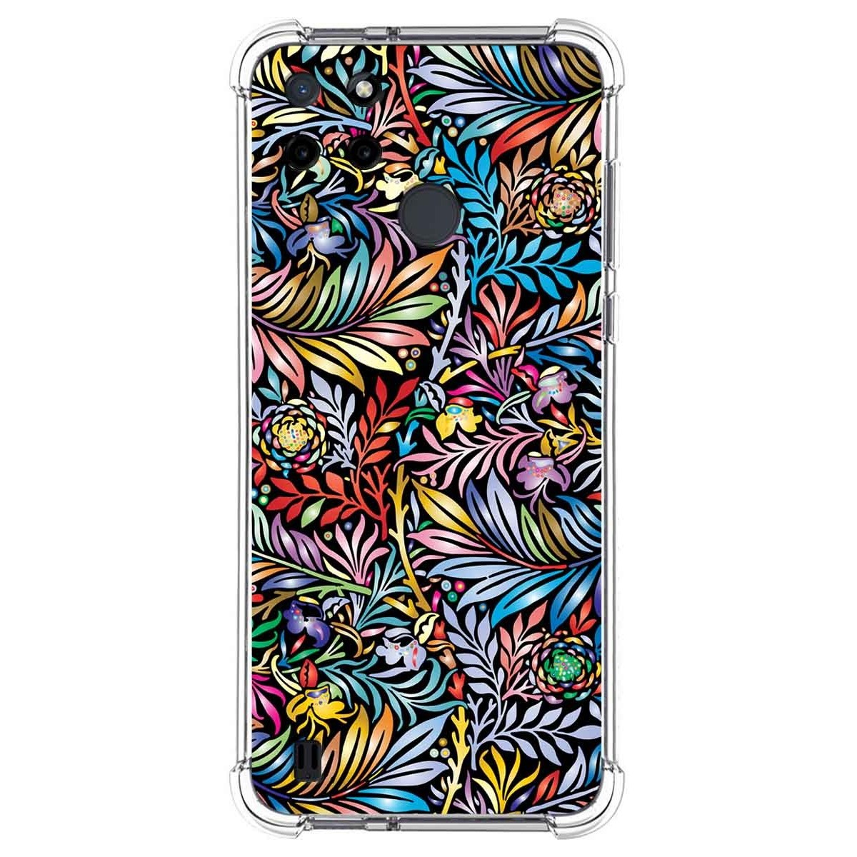 Funda Silicona Antigolpes para Realme C21Y / C25Y diseño Flores 04 Dibujos