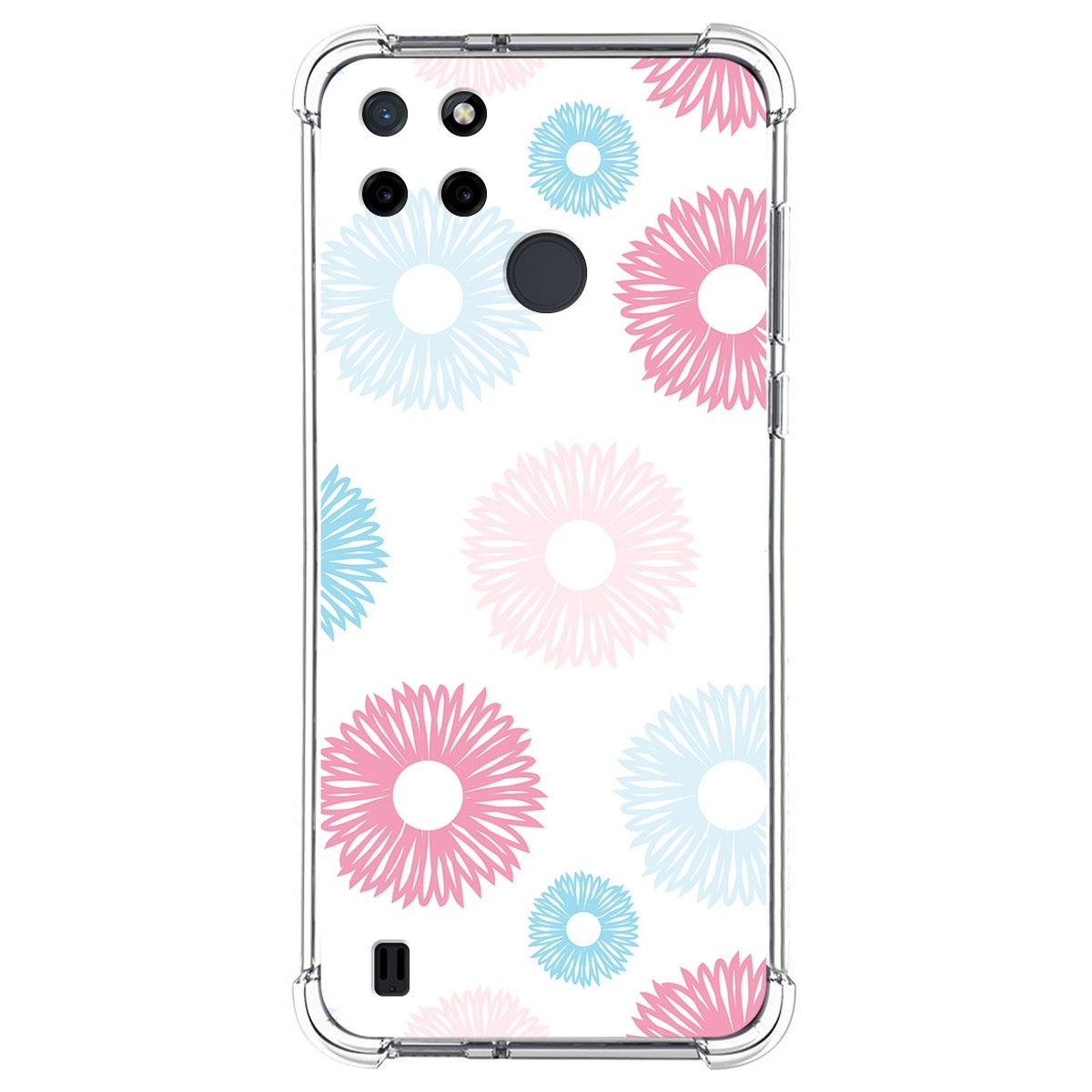 Funda Silicona Antigolpes para Realme C21Y / C25Y diseño Flores 06 Dibujos