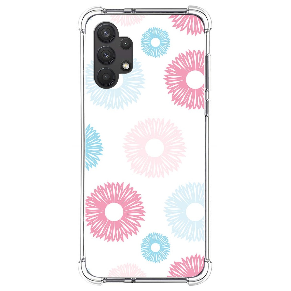 Funda Silicona Antigolpes para Samsung Galaxy A32 4G diseño Flores 06 Dibujos