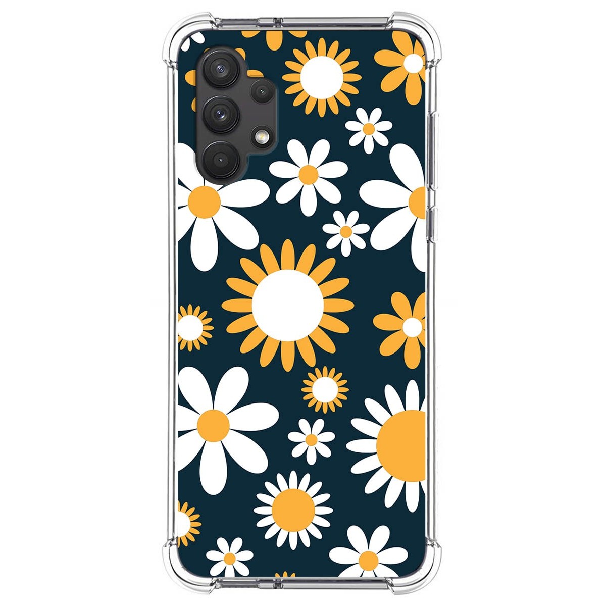 Funda Silicona Antigolpes para Samsung Galaxy A32 4G diseño Flores 08 Dibujos