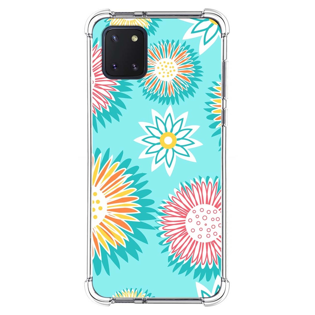 Funda Silicona Antigolpes para Samsung Galaxy Note 10 Lite diseño Flores 05 Dibujos