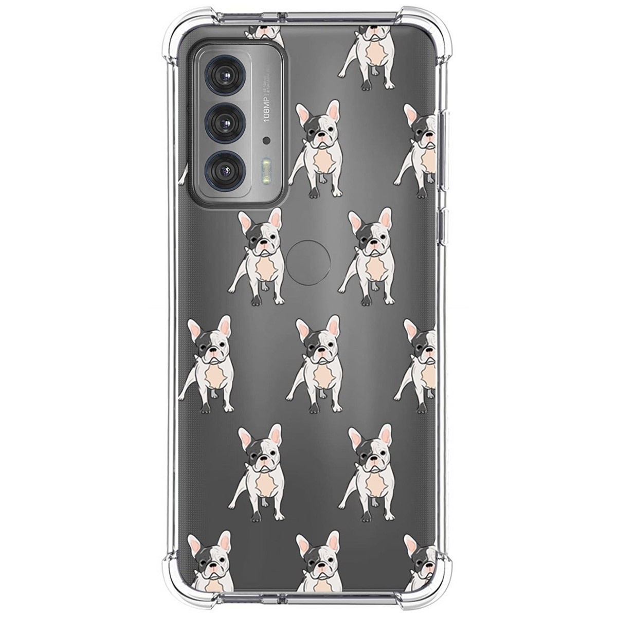 Funda Silicona Antigolpes para Motorola Edge 20 diseño Perros 12 Dibujos