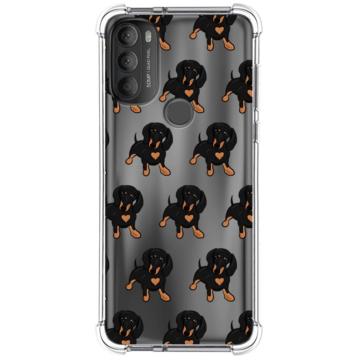 Funda Silicona Antigolpes para Motorola Moto G71 5G diseño Perros 10 Dibujos