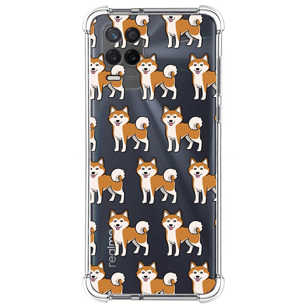 Funda Silicona Antigolpes para Realme 8 5G / Narzo 30 5G diseño Perros 08 Dibujos