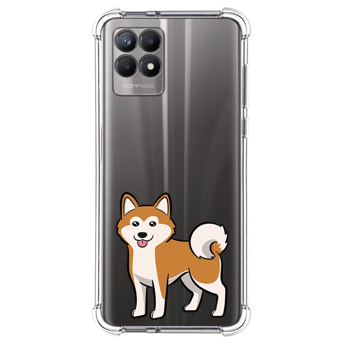 Funda Silicona Antigolpes para Realme 8i diseño Perros 02 Dibujos