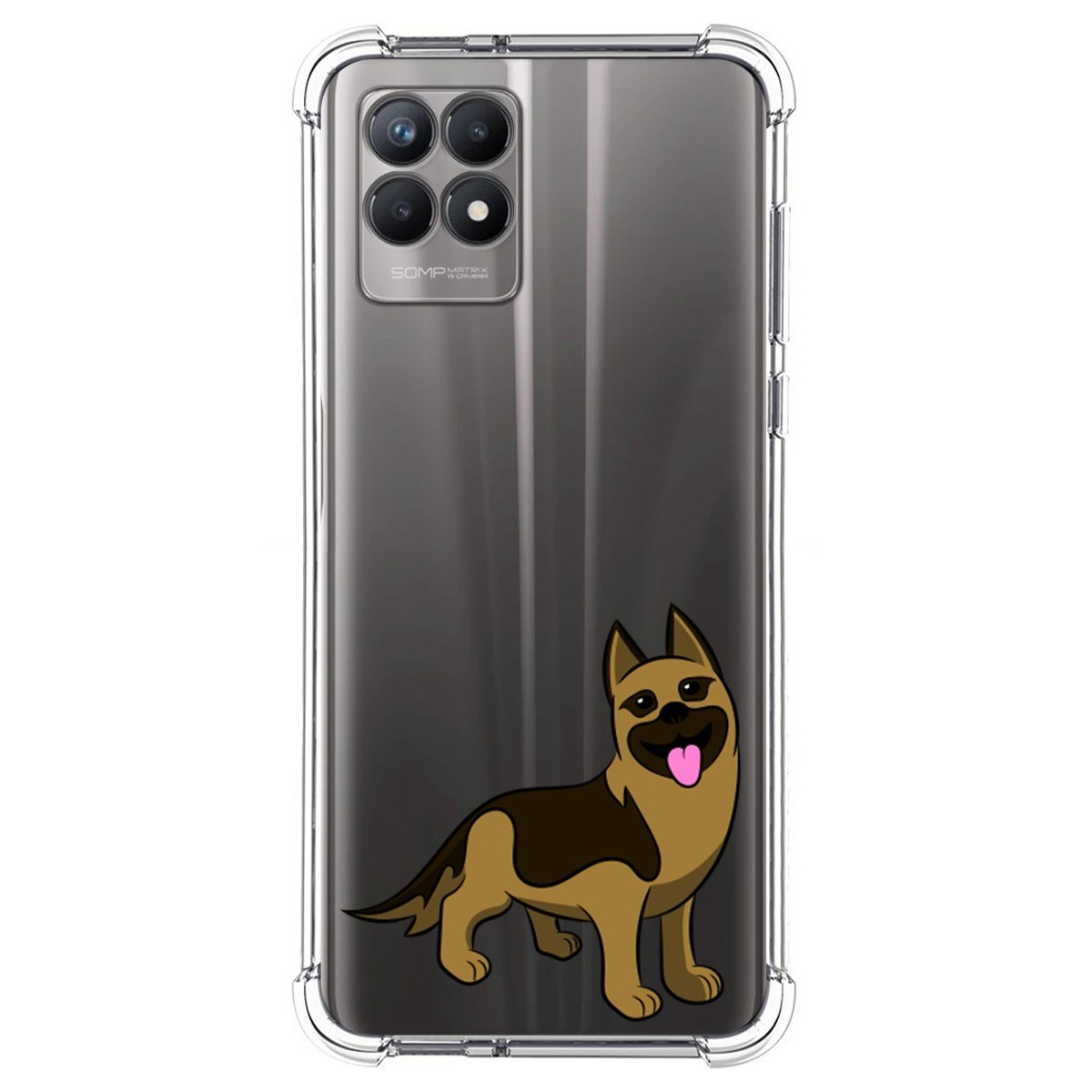 Funda Silicona Antigolpes para Realme 8i diseño Perros 03 Dibujos