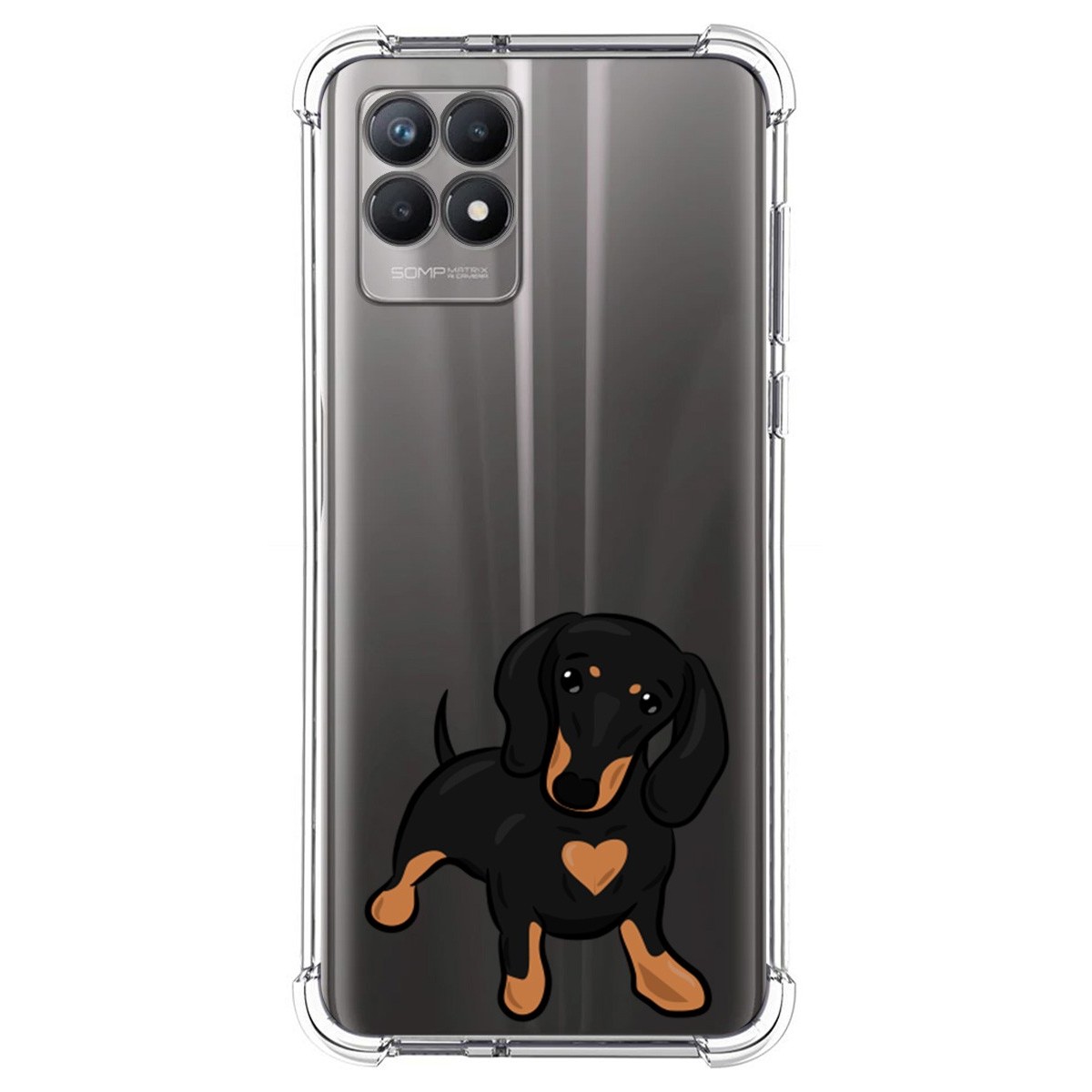 Funda Silicona Antigolpes para Realme 8i diseño Perros 04 Dibujos