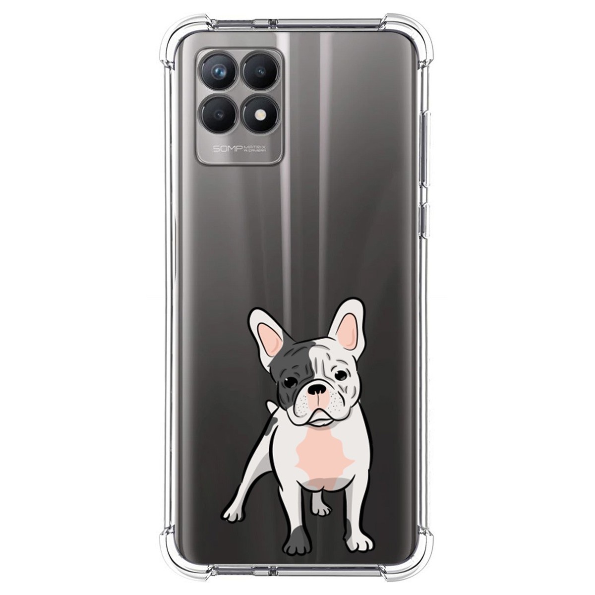 Funda Silicona Antigolpes para Realme 8i diseño Perros 06 Dibujos