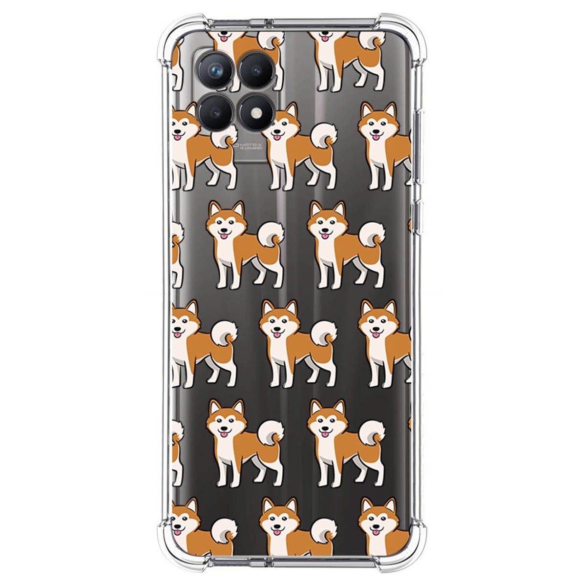 Funda Silicona Antigolpes para Realme 8i diseño Perros 08 Dibujos