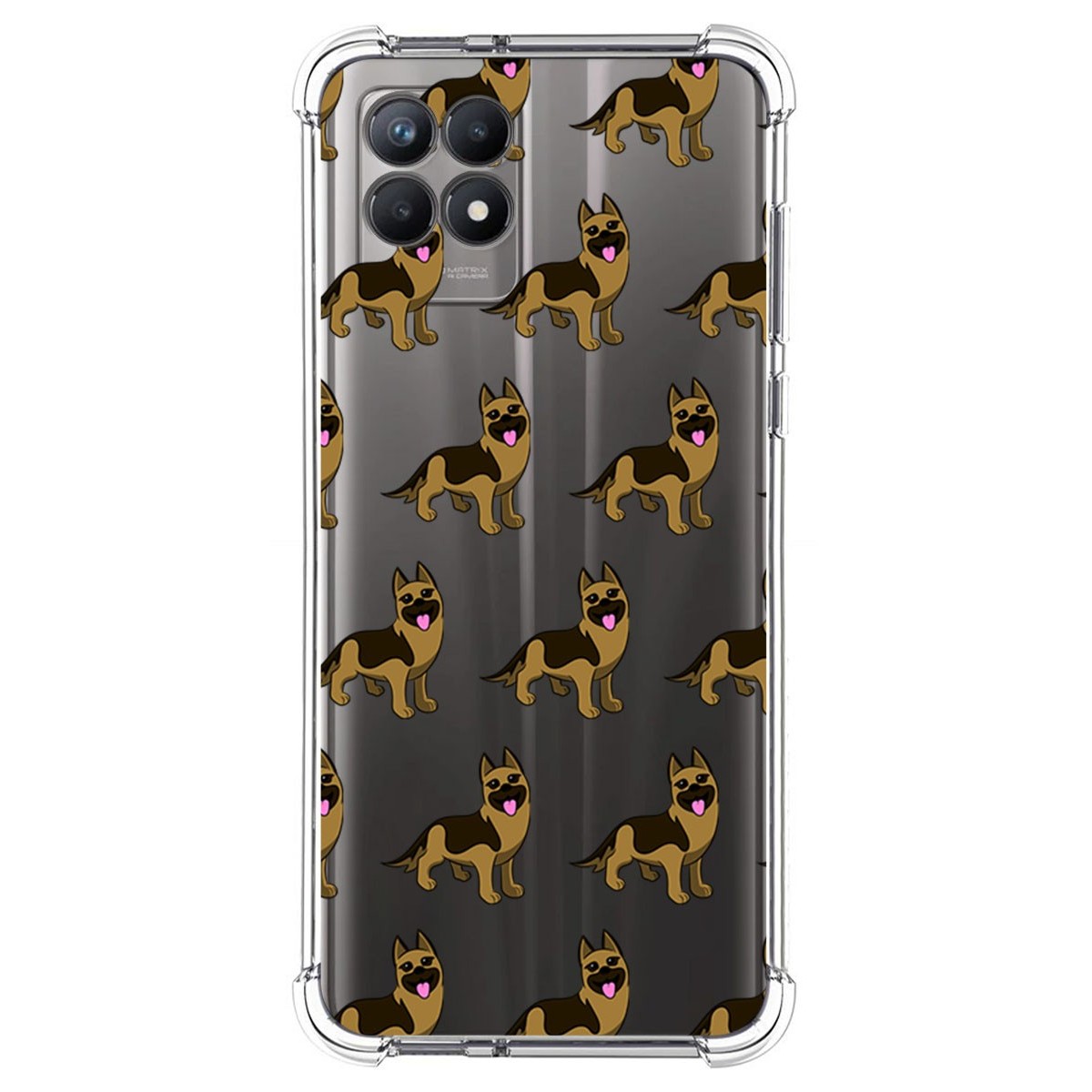 Funda Silicona Antigolpes para Realme 8i diseño Perros 09 Dibujos