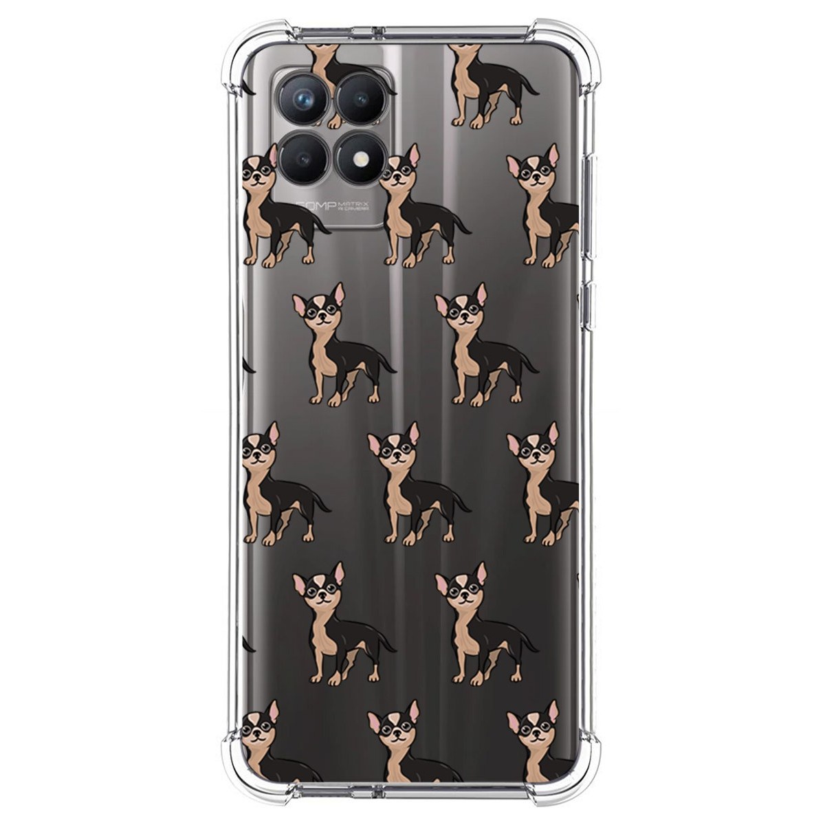 Funda Silicona Antigolpes para Realme 8i diseño Perros 11 Dibujos